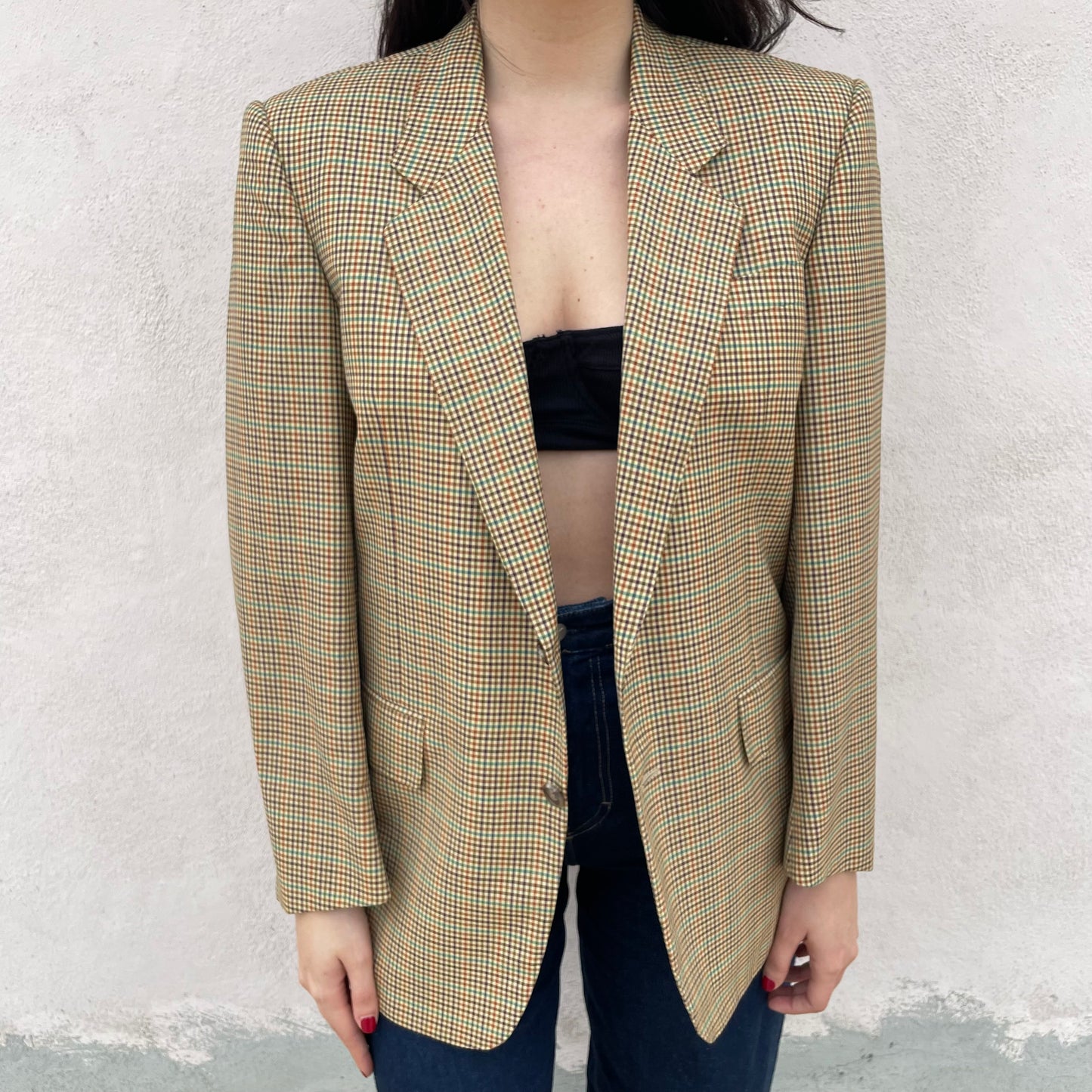 Blazer check merino