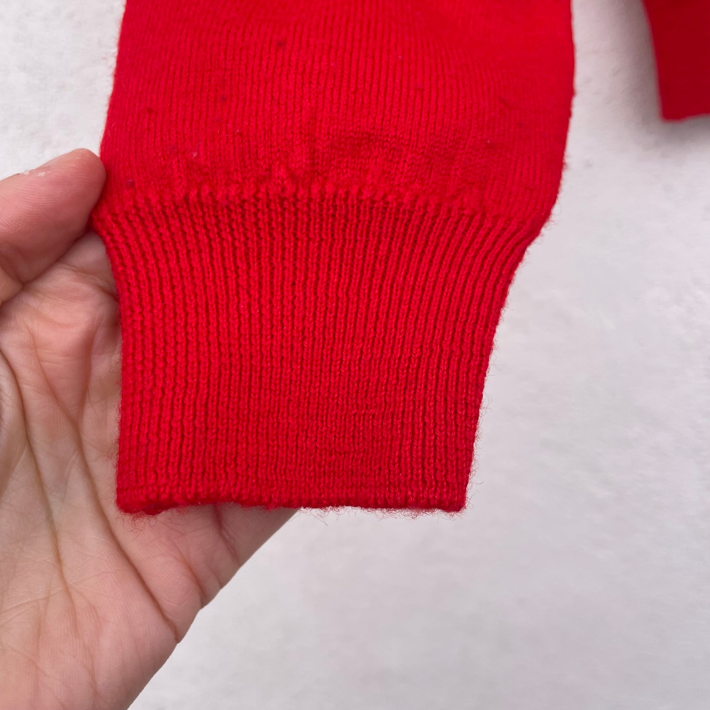Cardi crop rosso