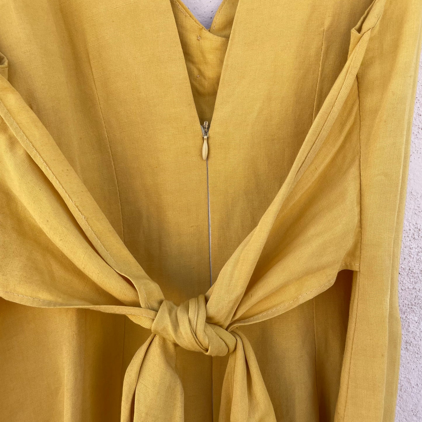 Abito giallo bottoncini