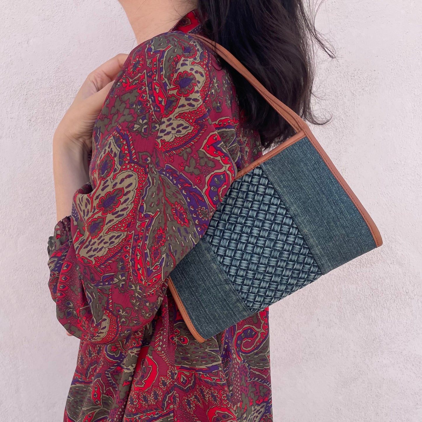 Borsa denim Armani