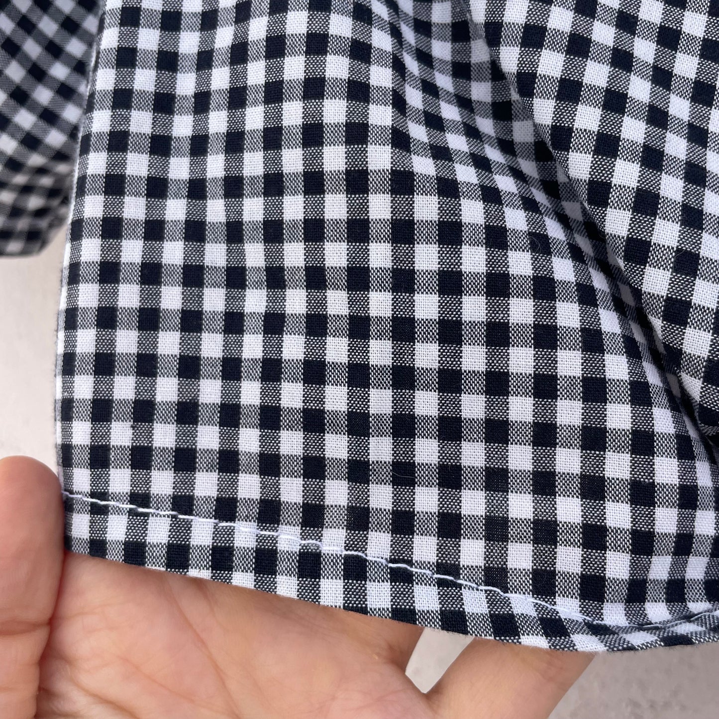 Camicia cropped vichy