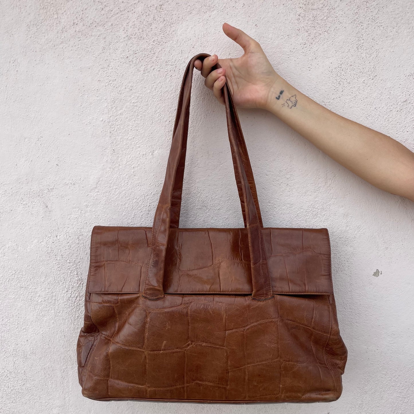 Maxi bag stampa cocco
