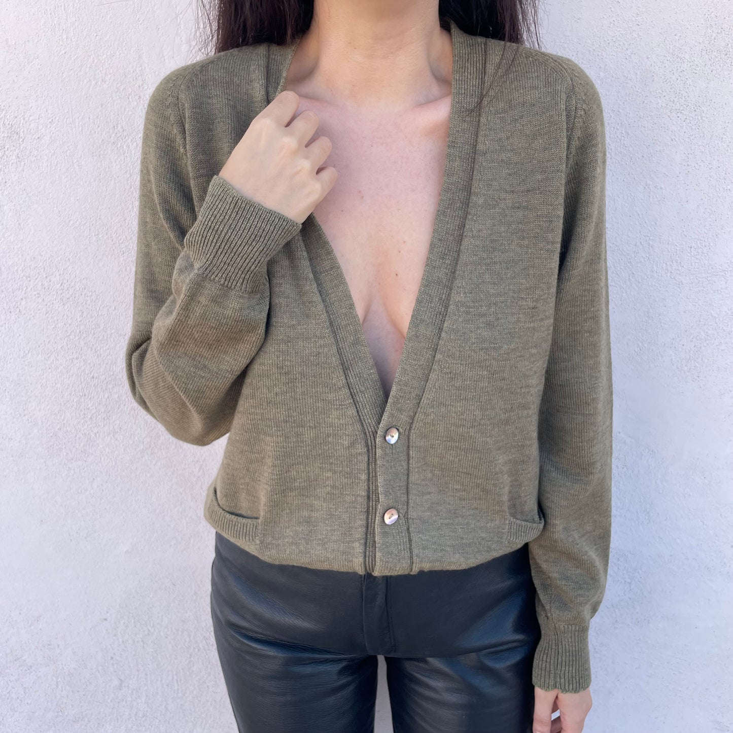 Cardigan muschio