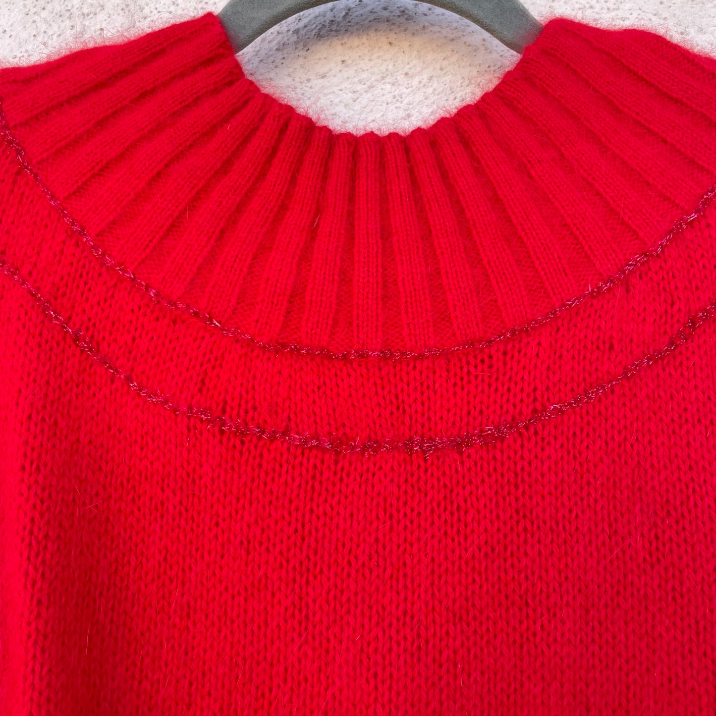 Golf angora rosso