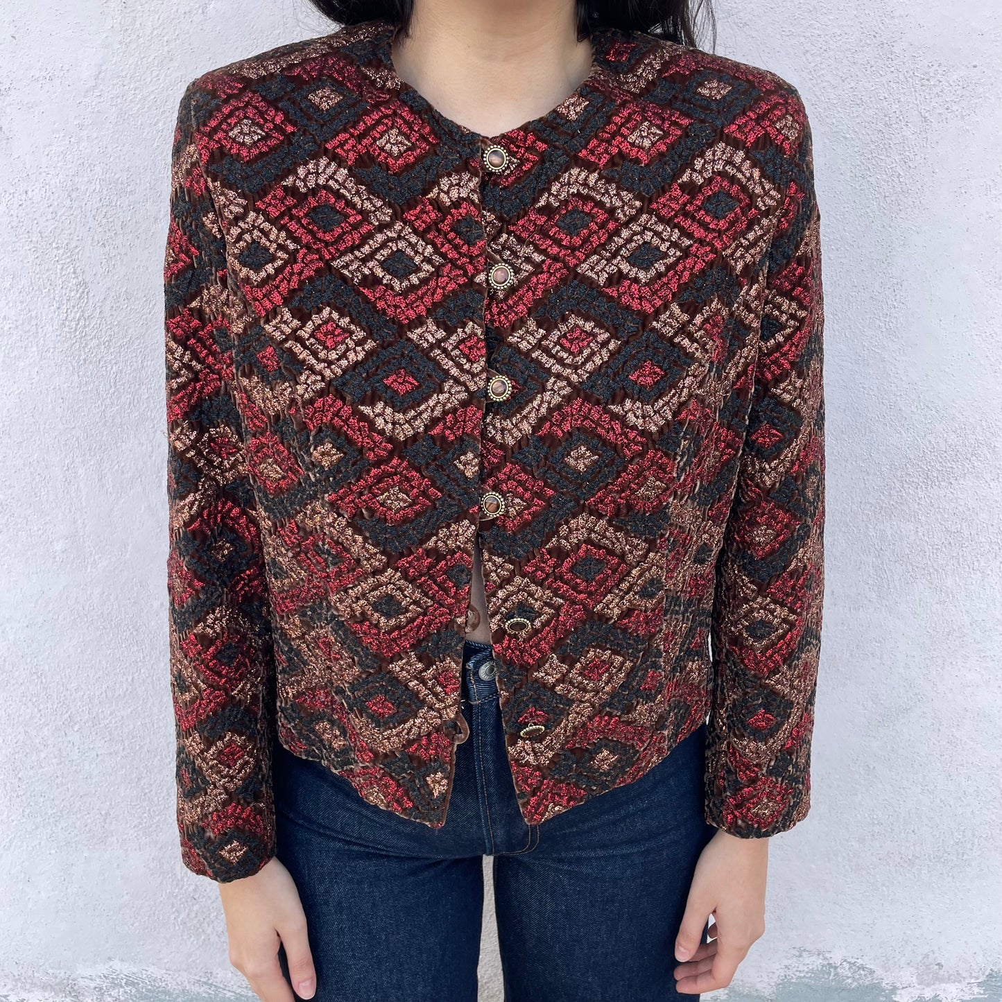Giacchino marrone lurex