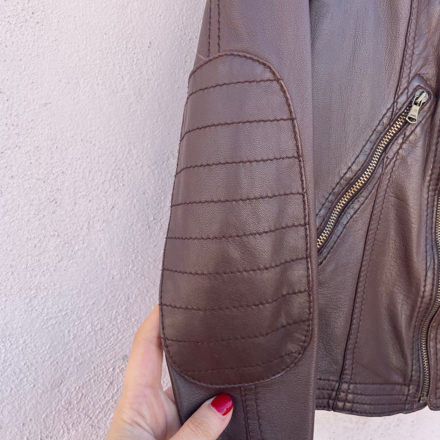 Chiodo in pelle Moschino