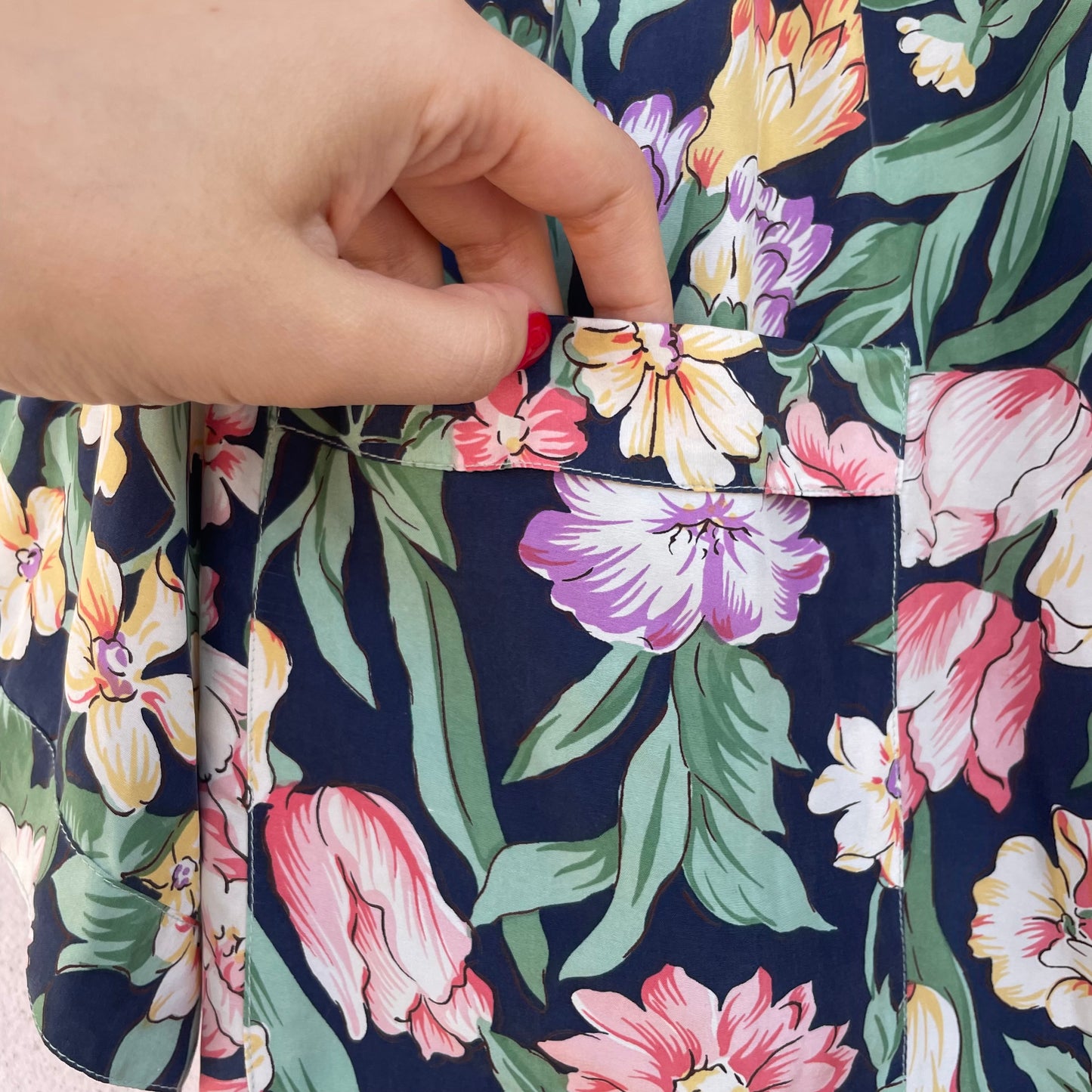 Abito seta fiori