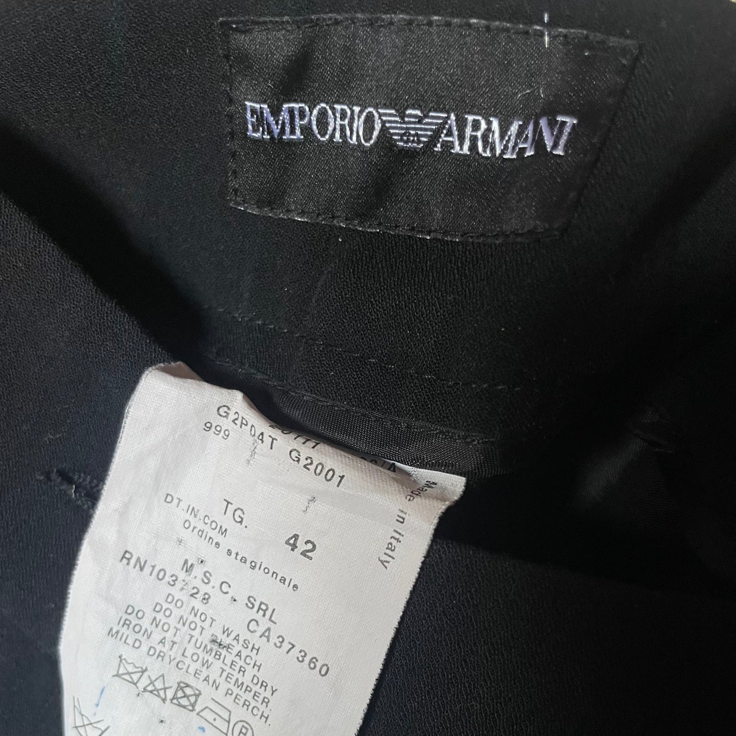 Pantaloni neri Armani