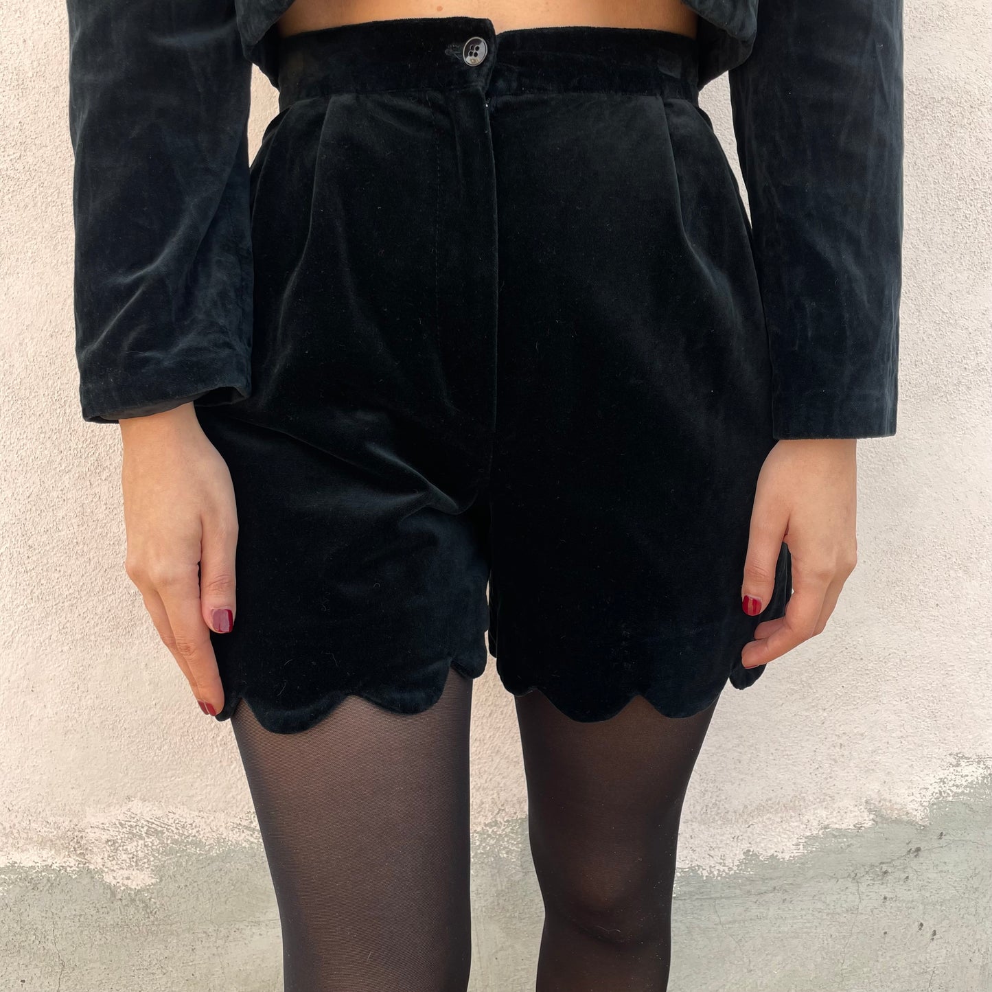 Bolero+shorts velluto