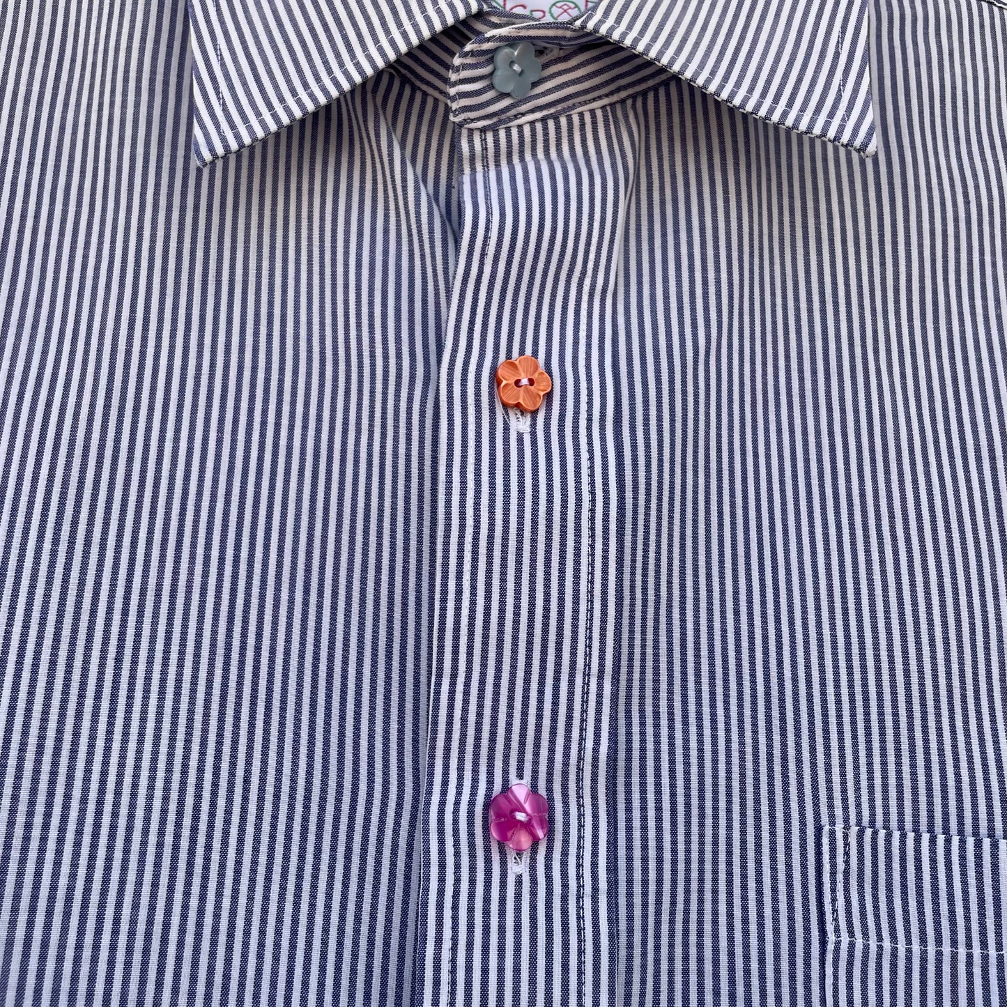 Camicia righe fiorellini
