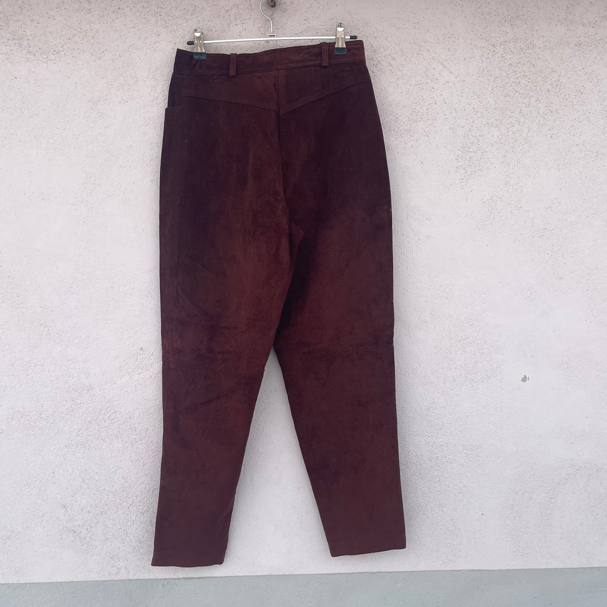 Pantaloni pelle tabacco Marella