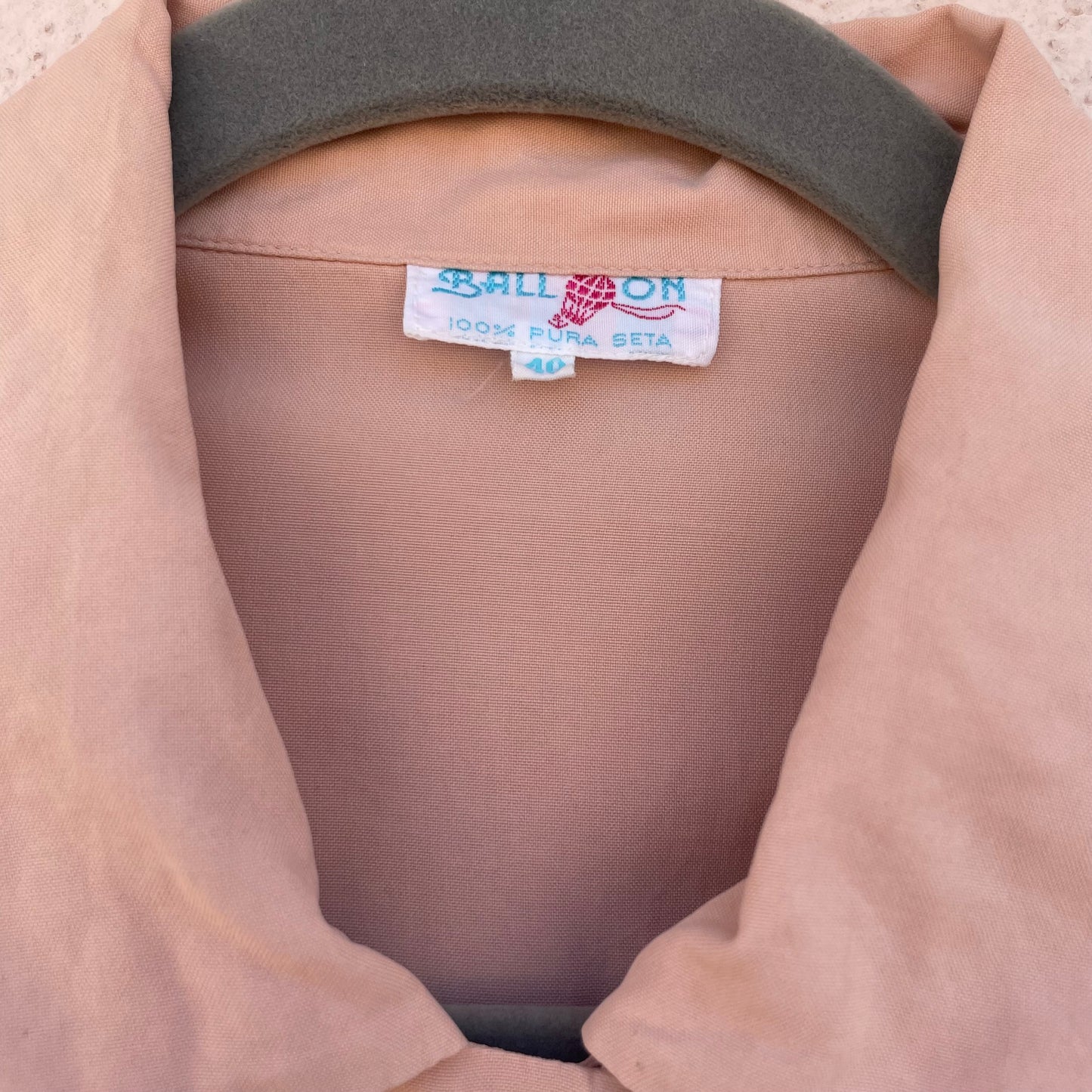 Camicia seta ricami handmade