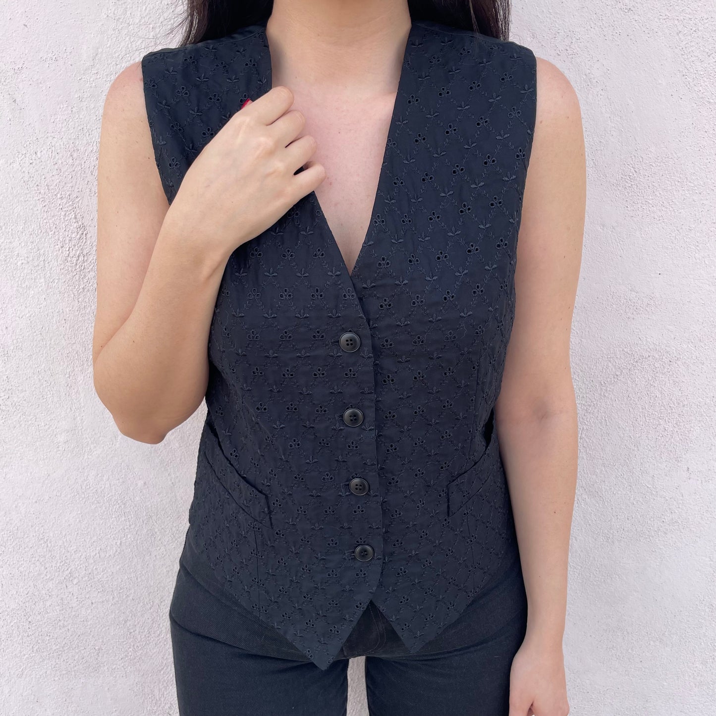 Gilet sangallo nero