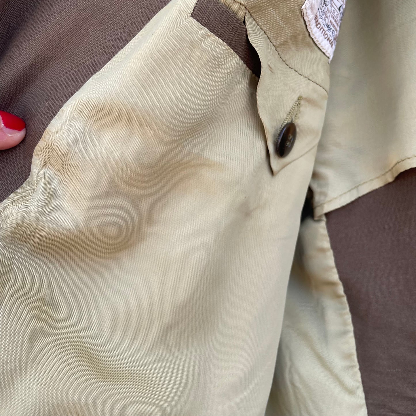 Blazer oliva lino