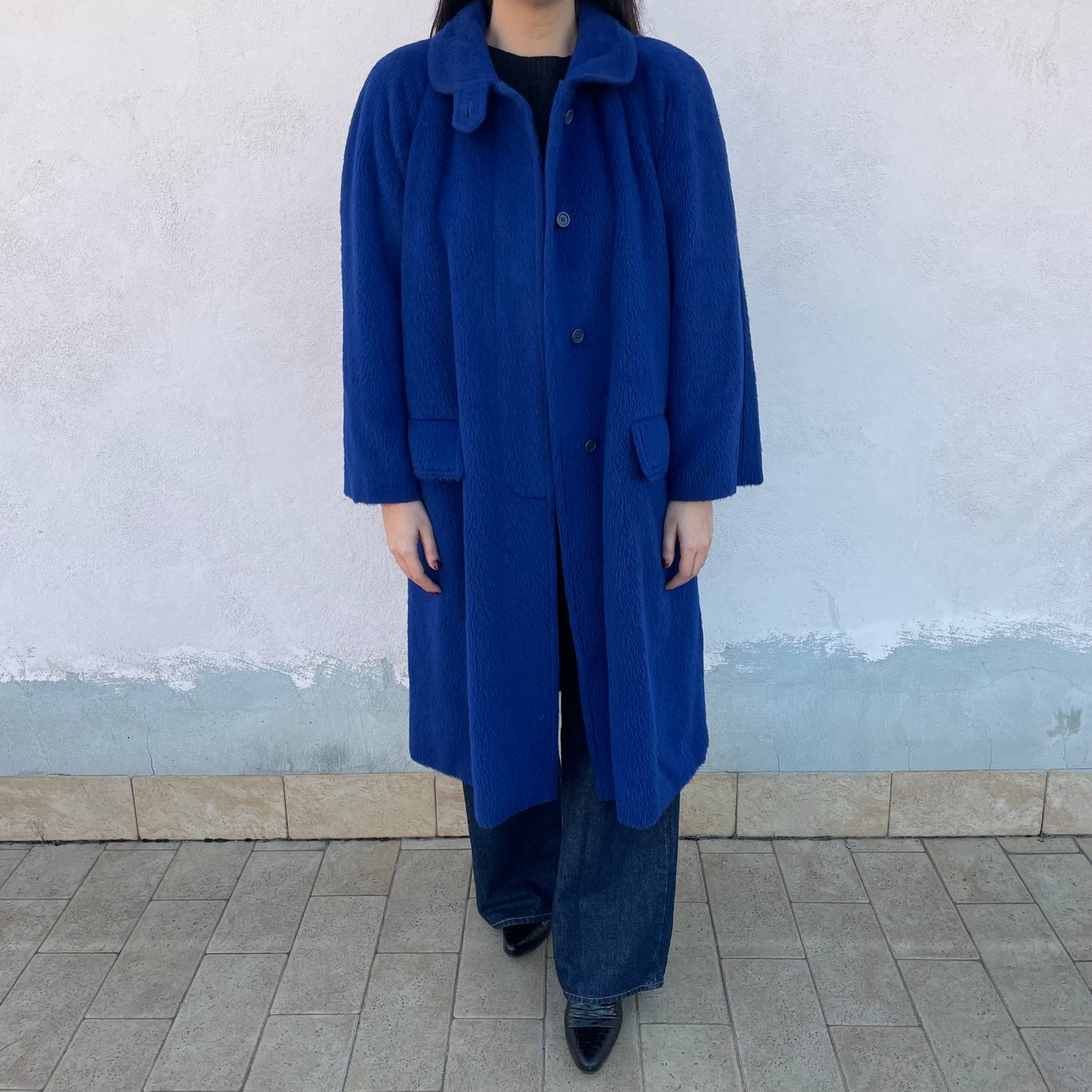 Cappotto Les Copains blu elettrico