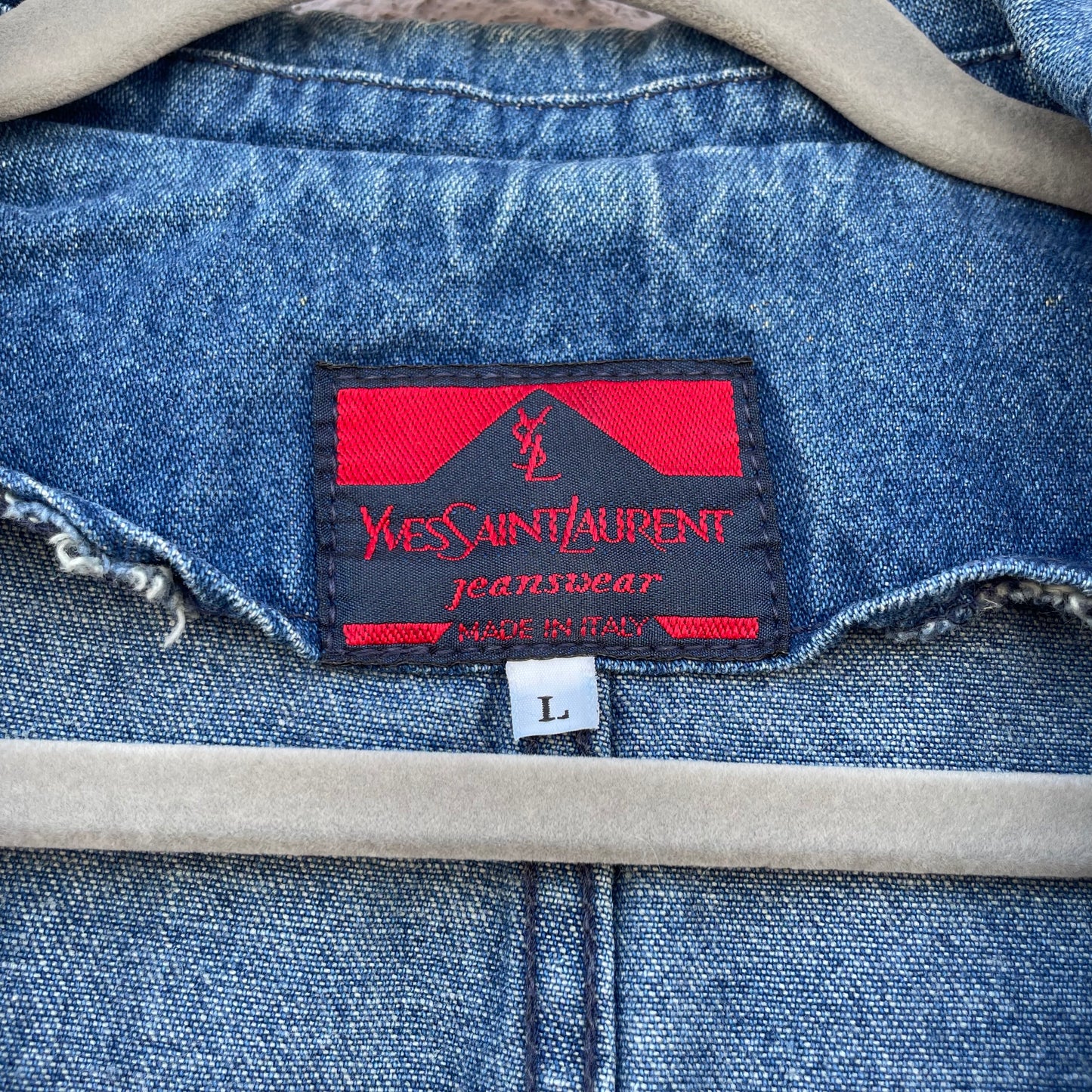 Blazer denim Yves Saint Laurent
