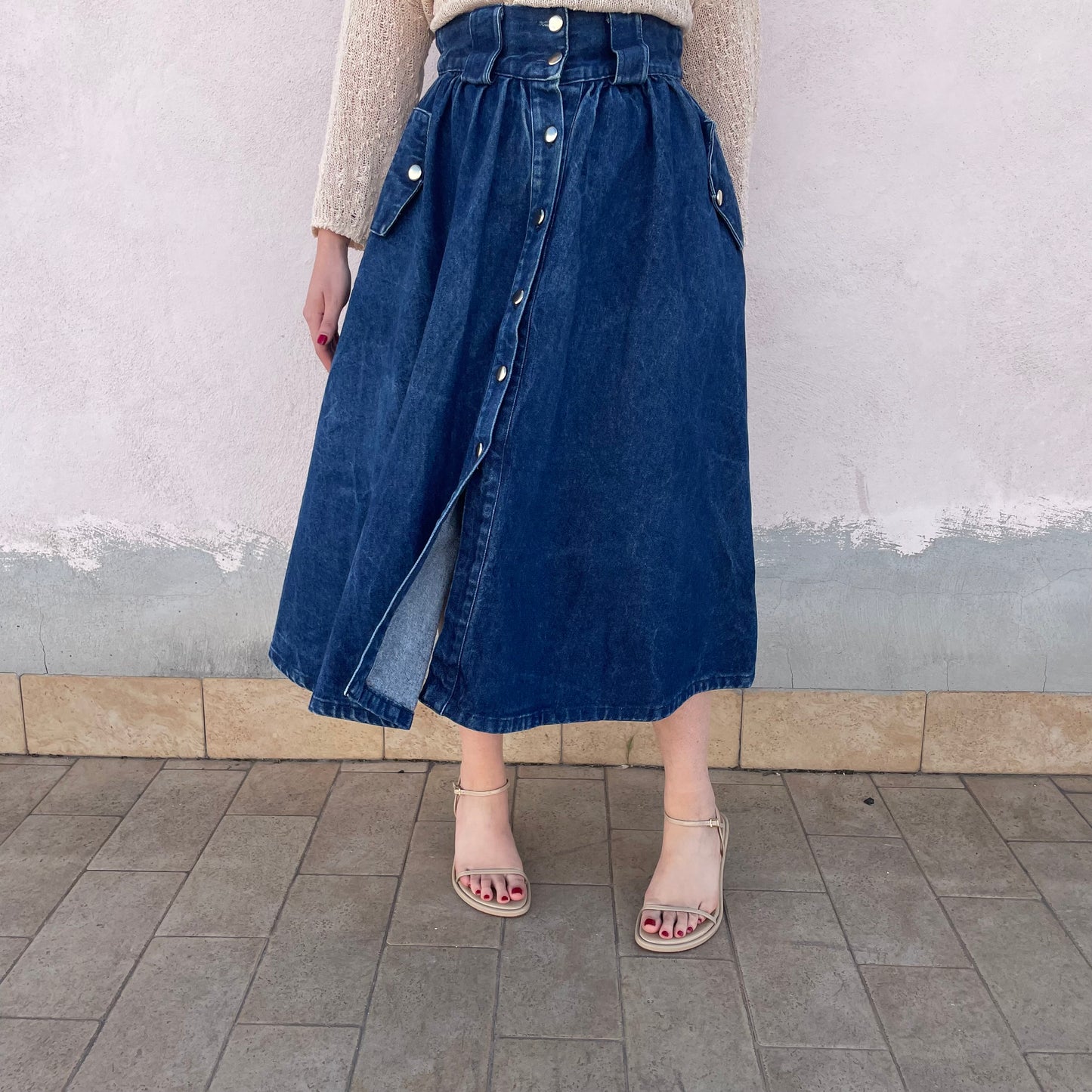Gonna a ruota jeans