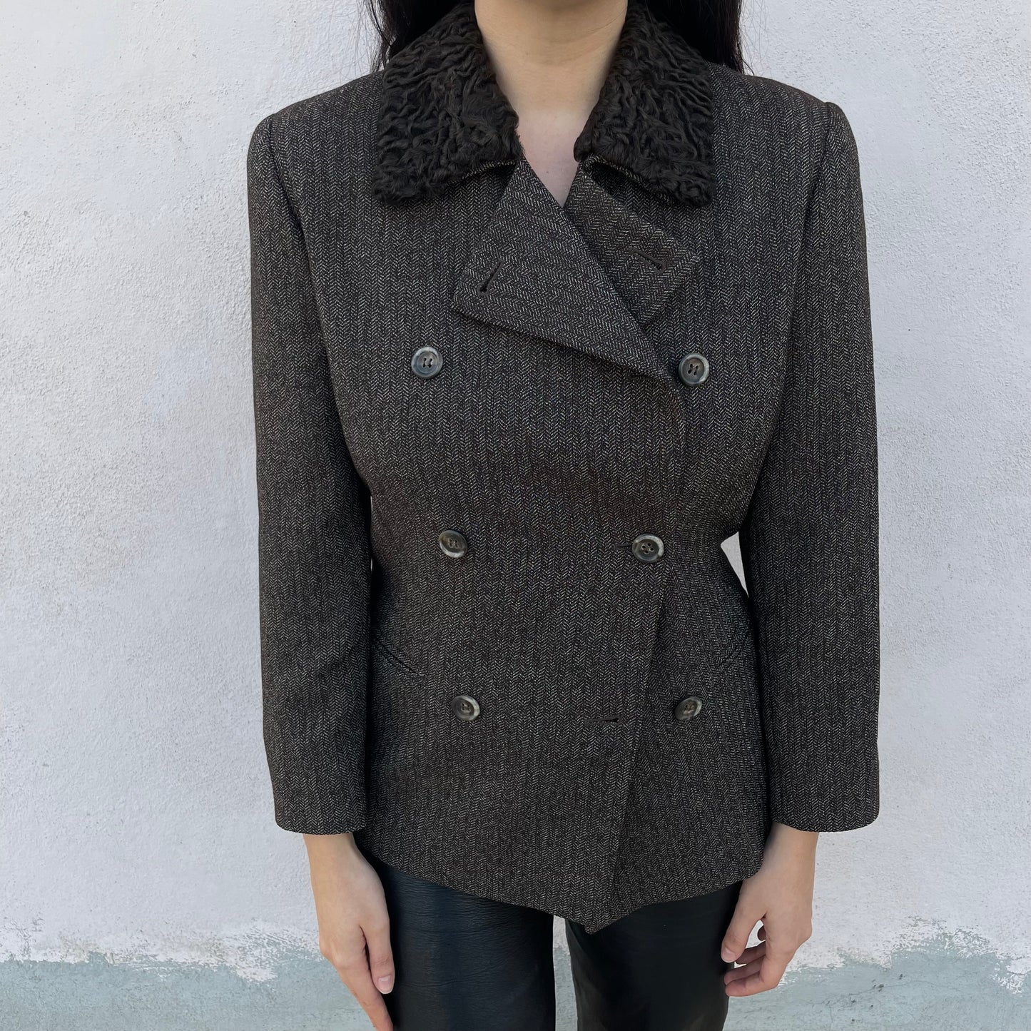 Blazer collo astrakan Marella