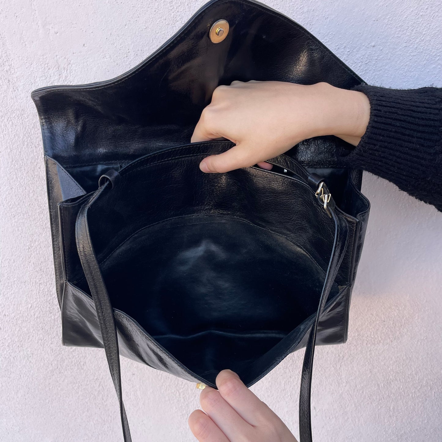 Borsa “busta da lettere” nera
