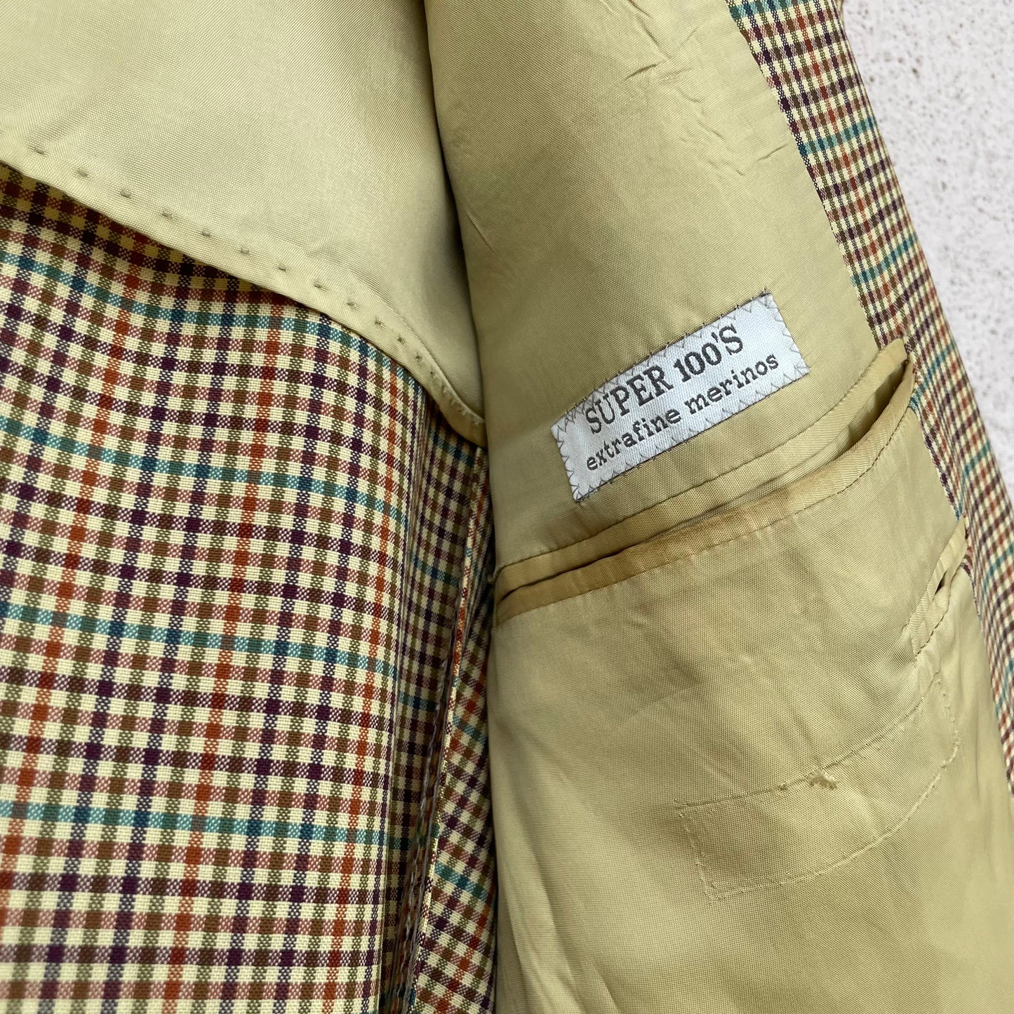 Blazer check merino