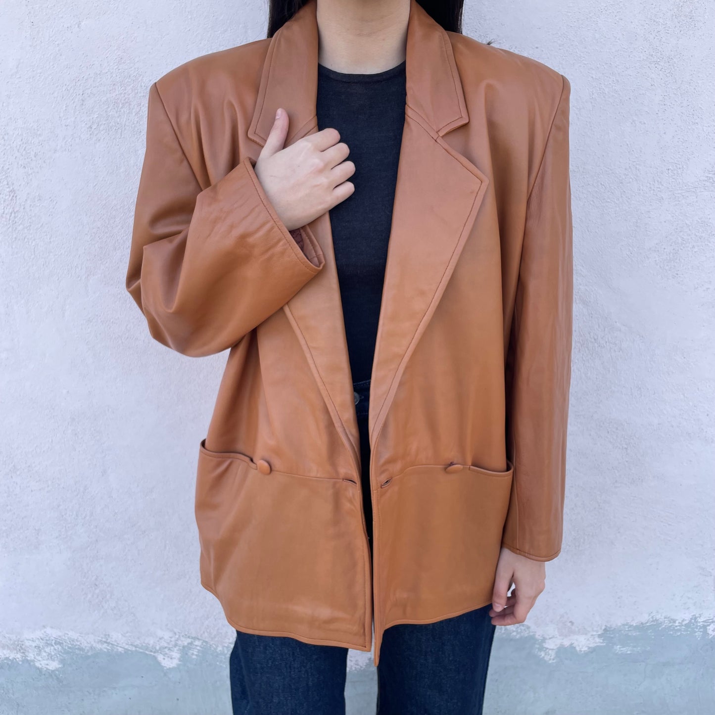 Blazer pelle Fendissime