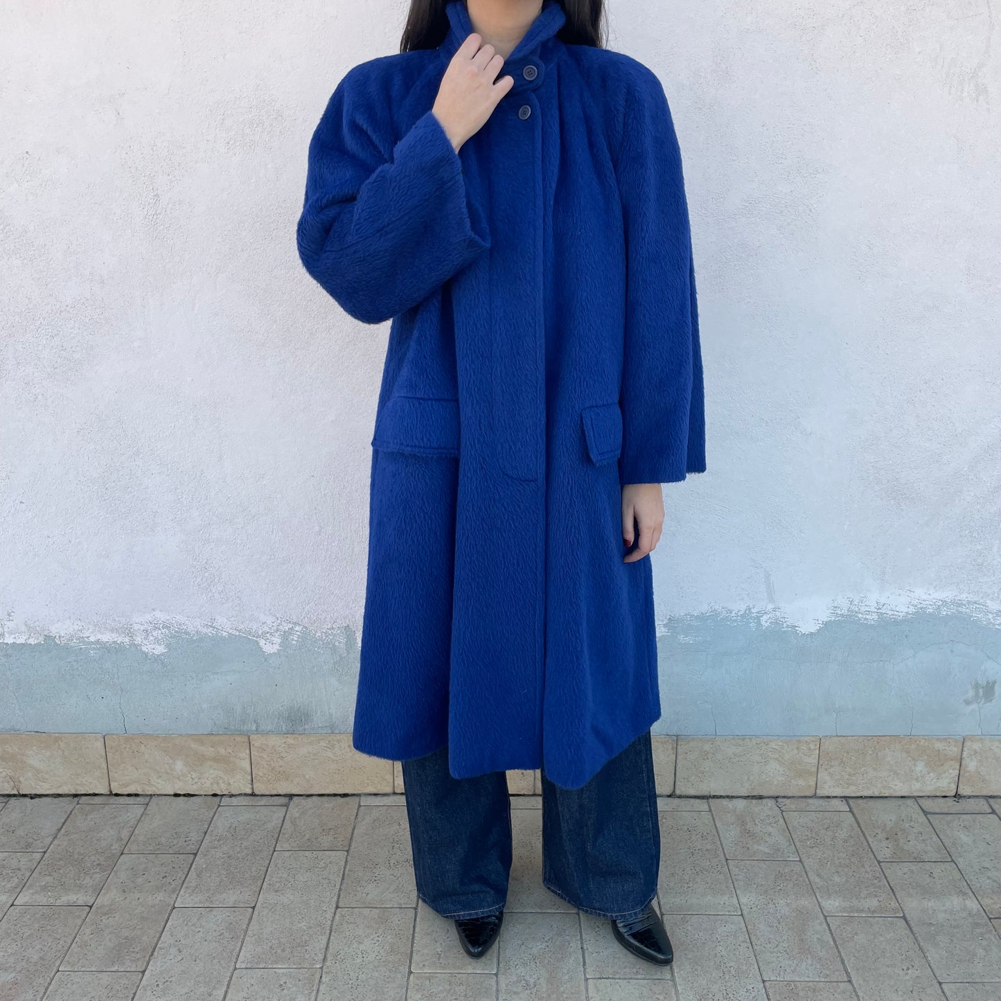 Cappotto Les Copains blu elettrico