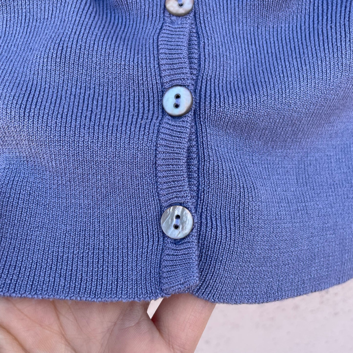 Cardi seta glicine