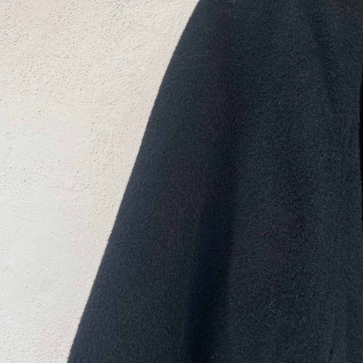 Cappotto nero lana mohair