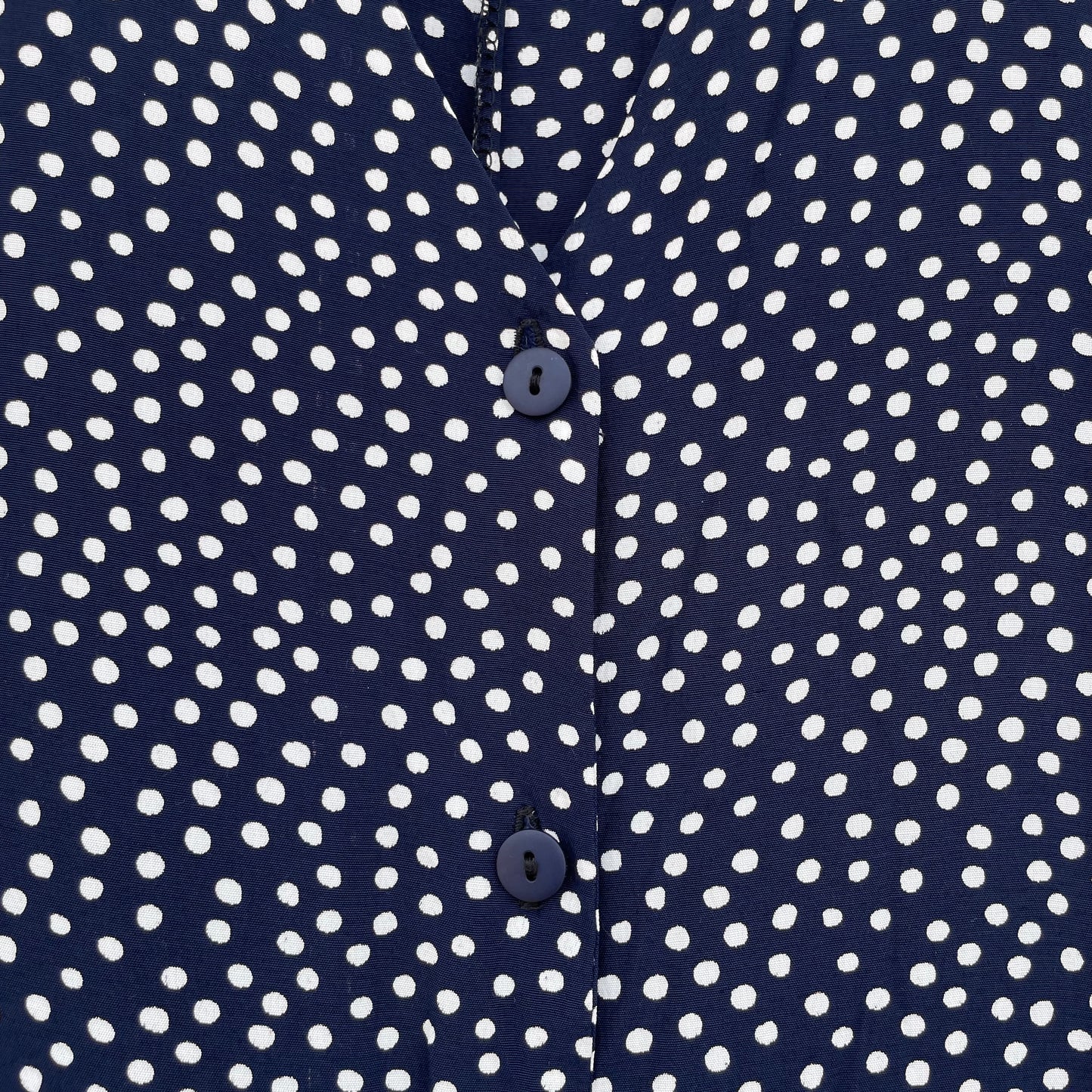 Abito blu pois bianchi