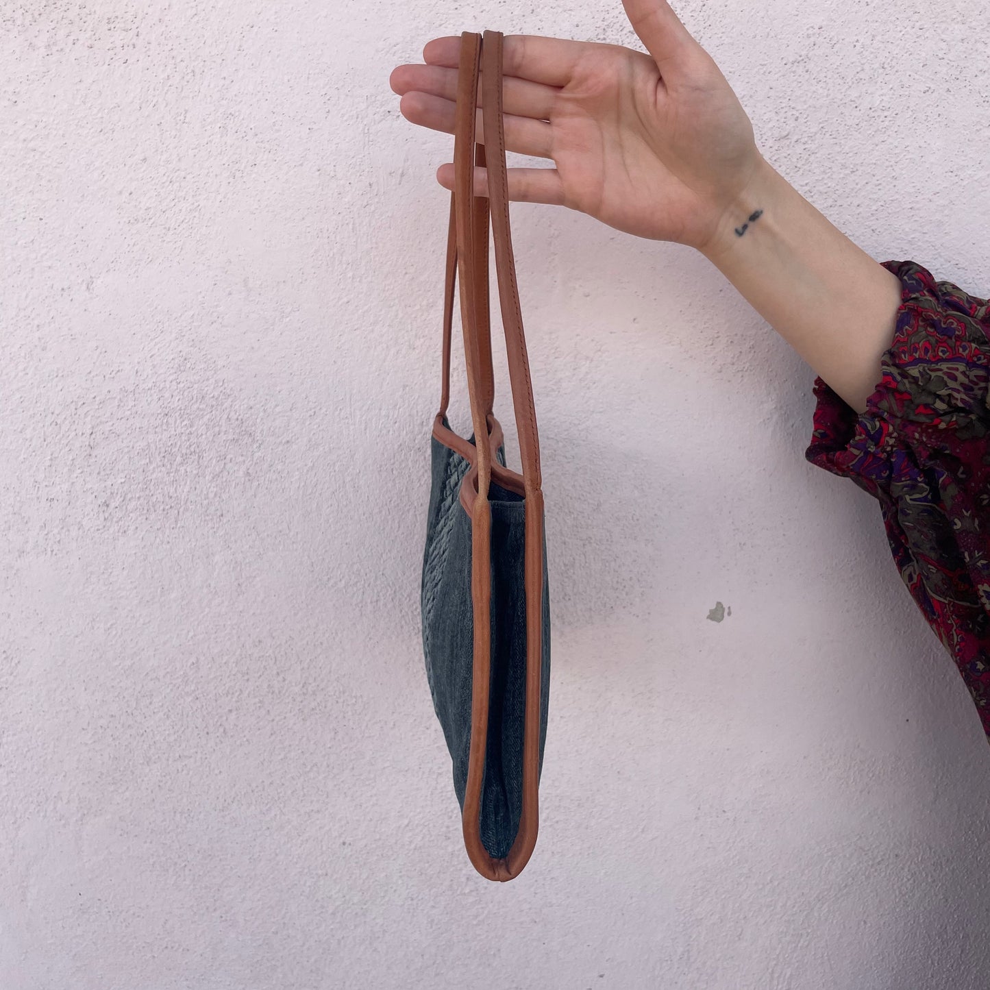Borsa denim Armani