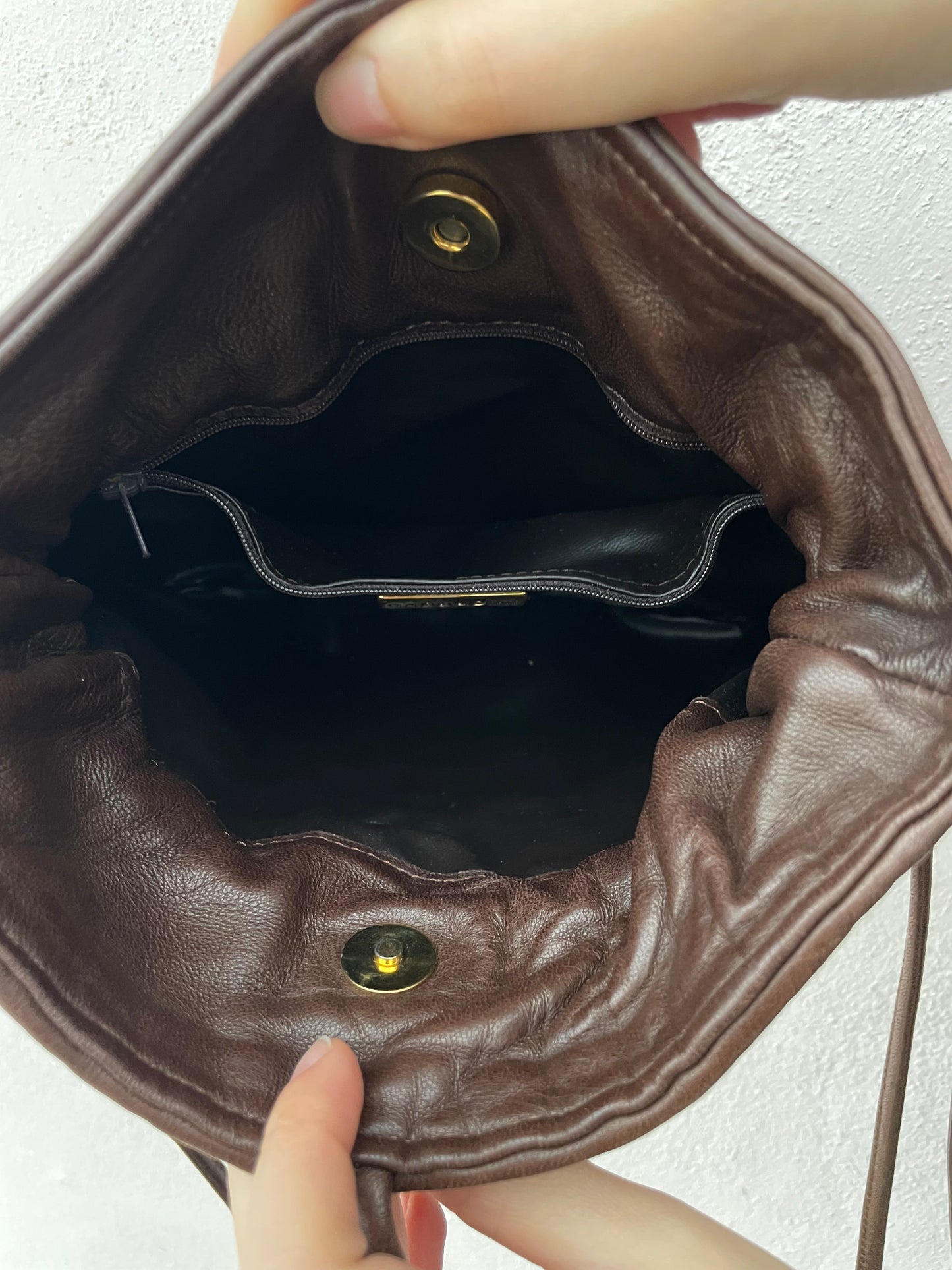 Borsa pelle marrone