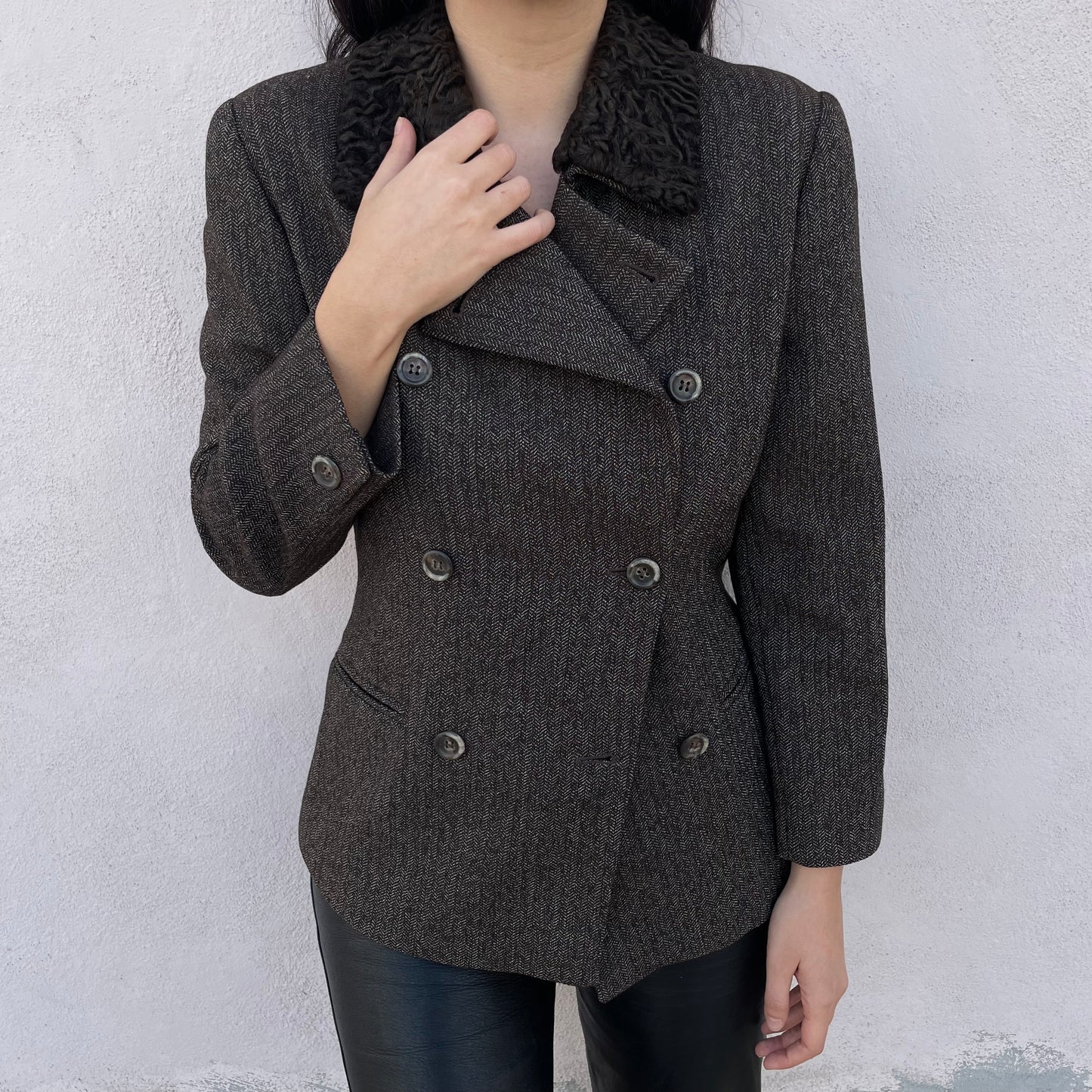 Blazer collo astrakan Marella