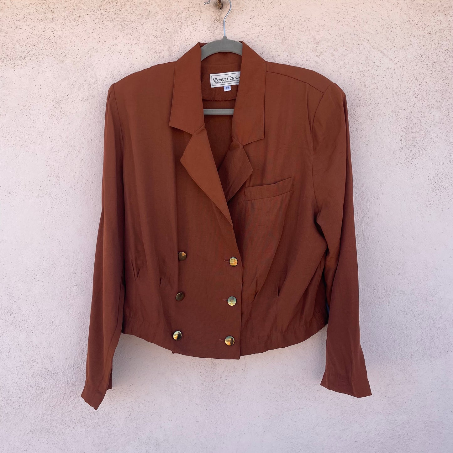 Blazer cropped ruggine