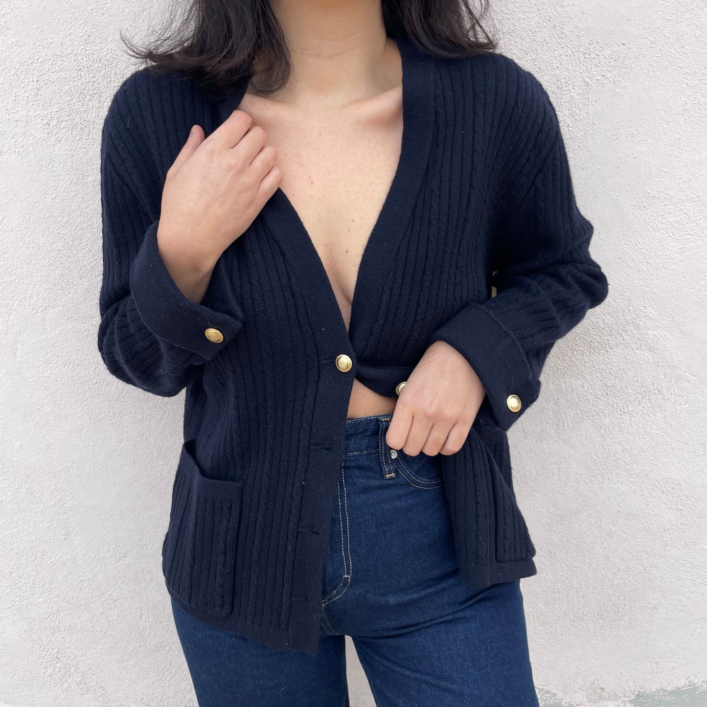 Cardigan blu Luisa Spagnoli