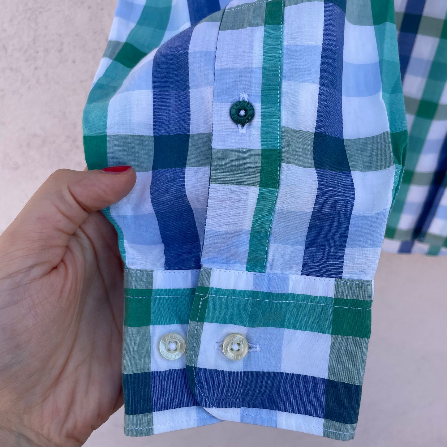 Cami check Lacoste