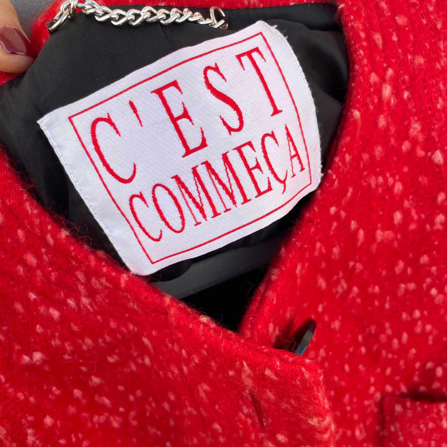 Blazer rosso C’est comme ça