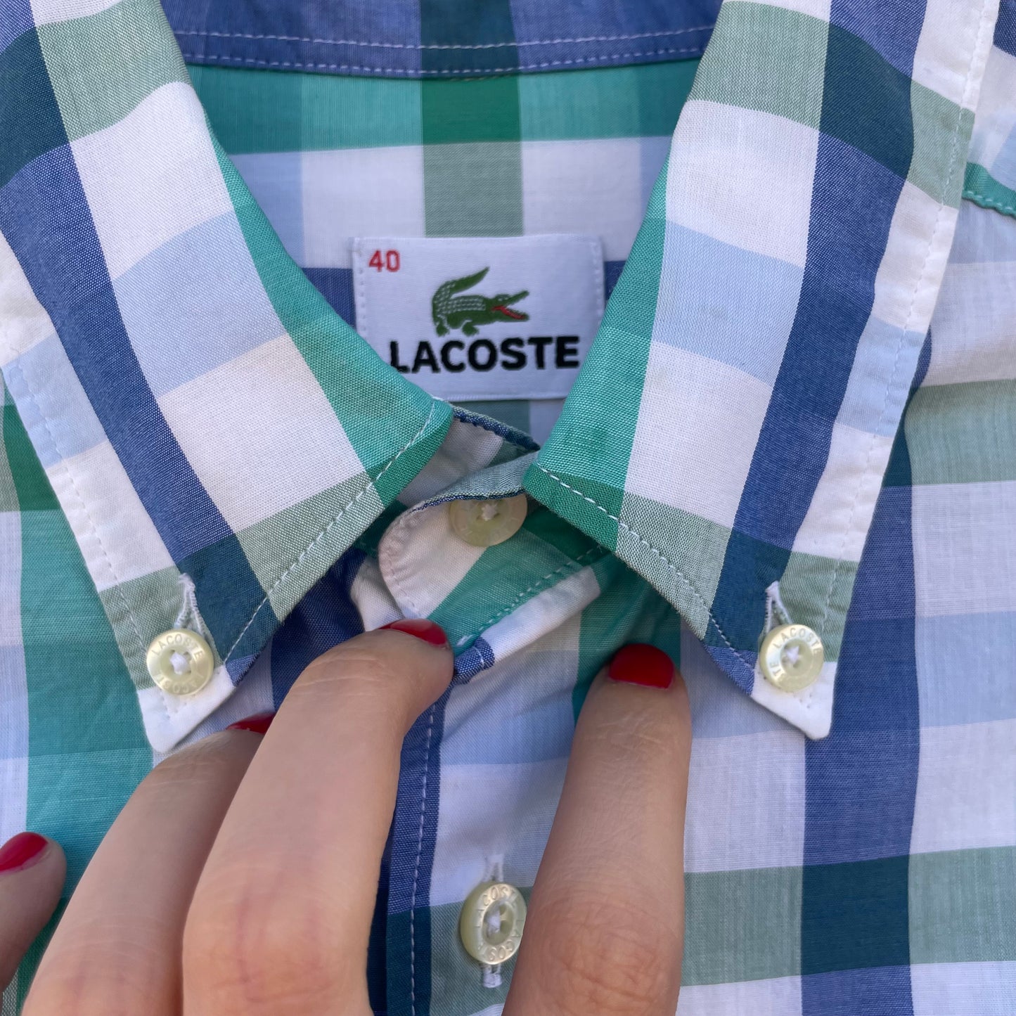 Cami check Lacoste