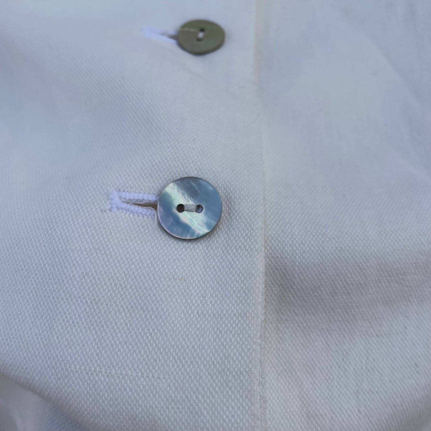 Camicia/gilet bianca madreperla