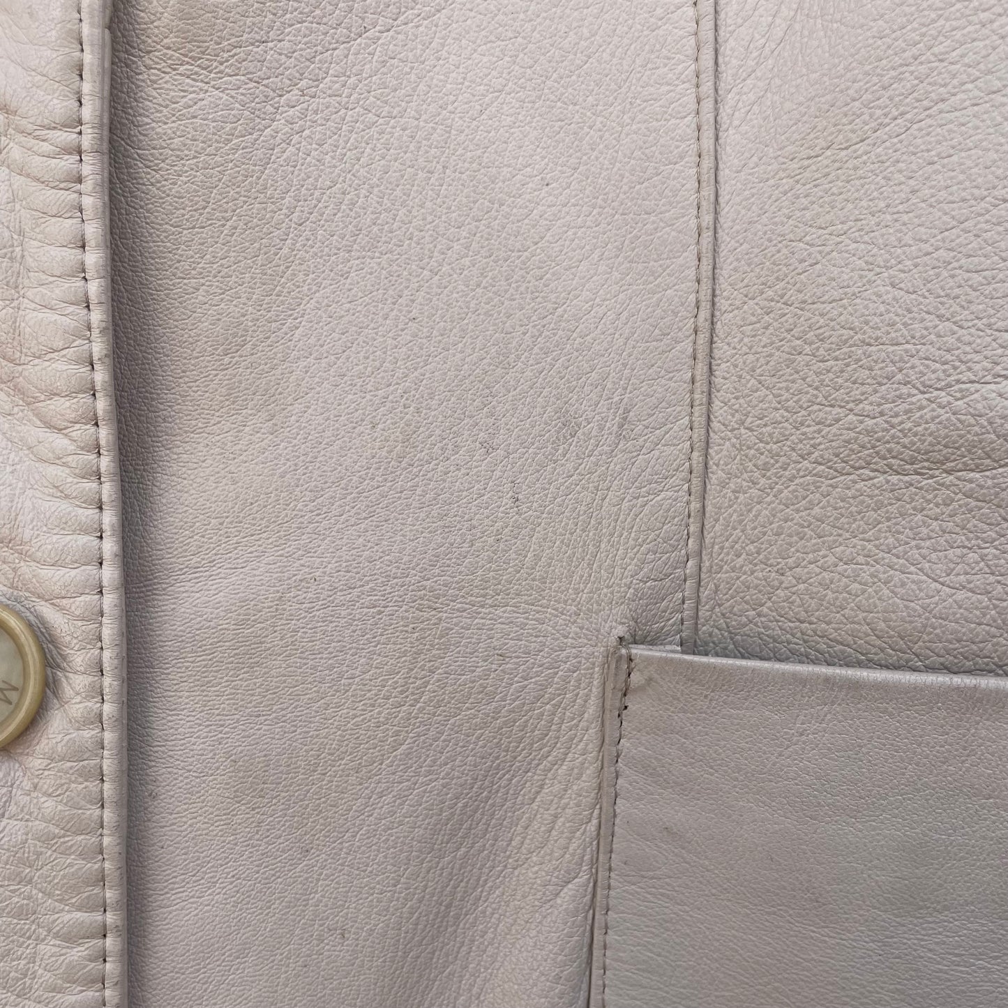 Blazer pelle beige