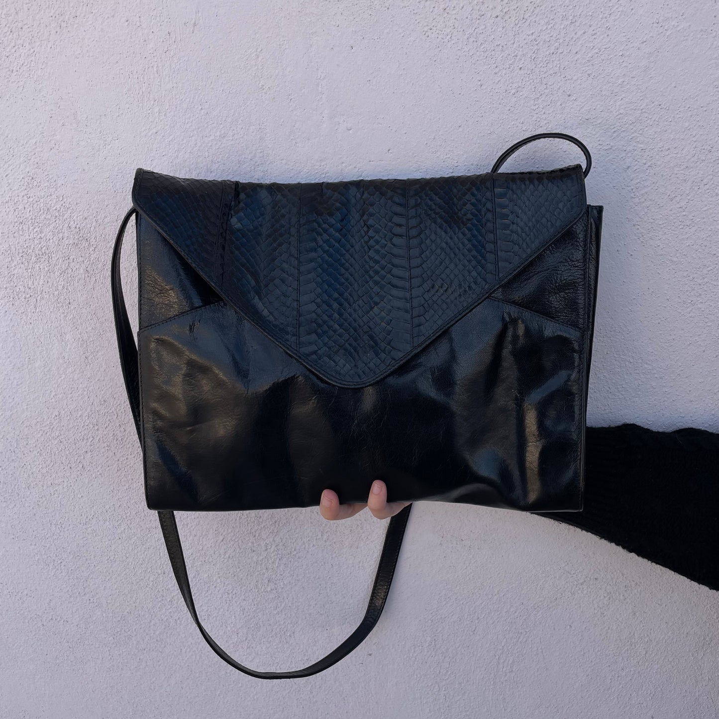 Borsa “busta da lettere” nera