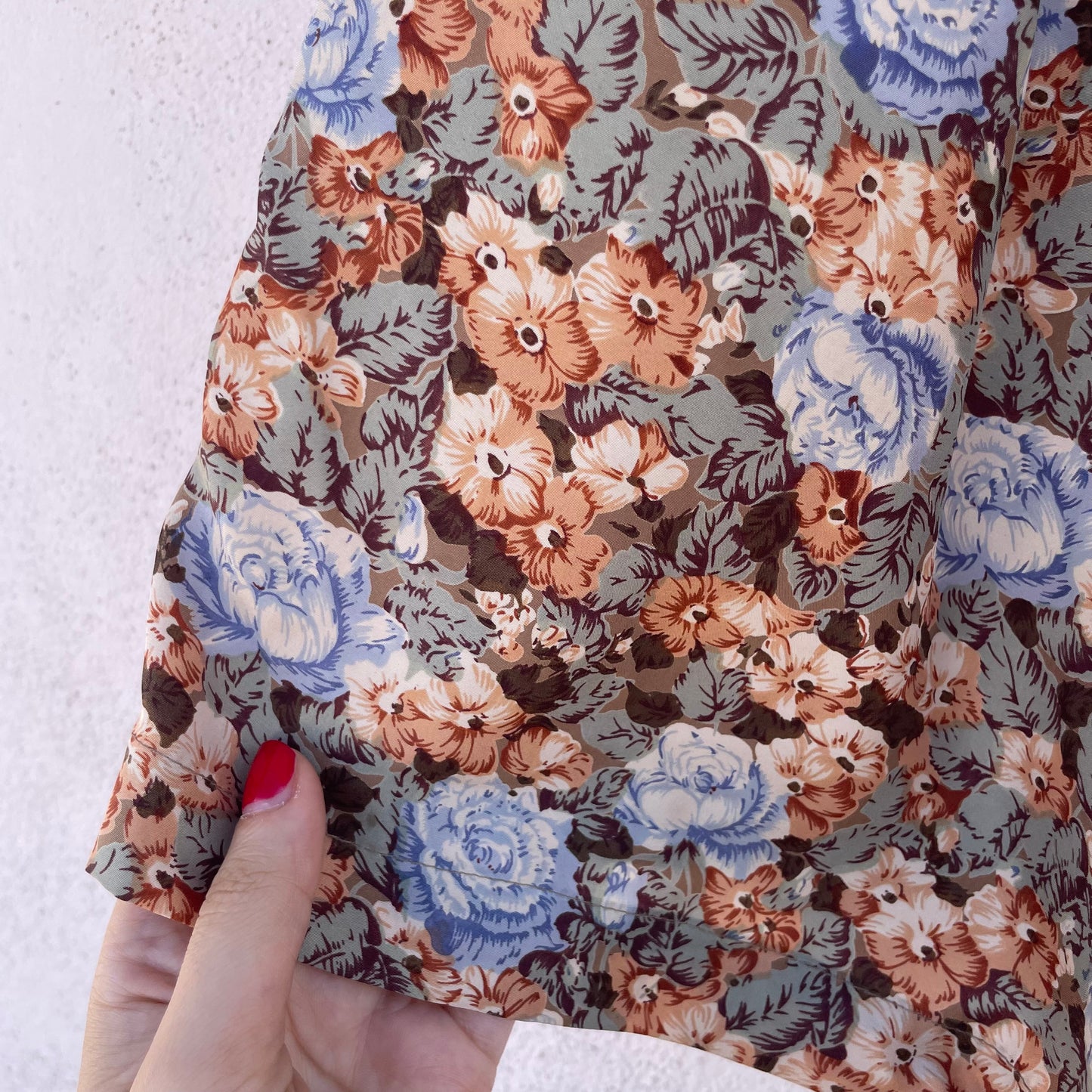 Shorts in seta fiori