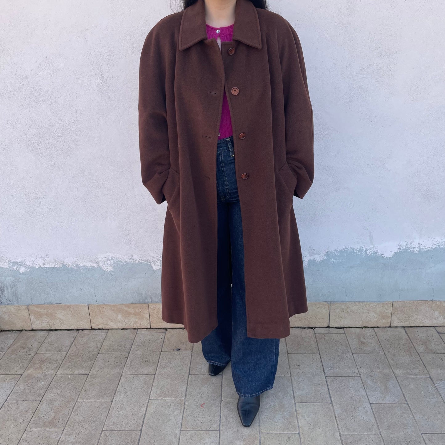 Cappotto cashgora cioccolato