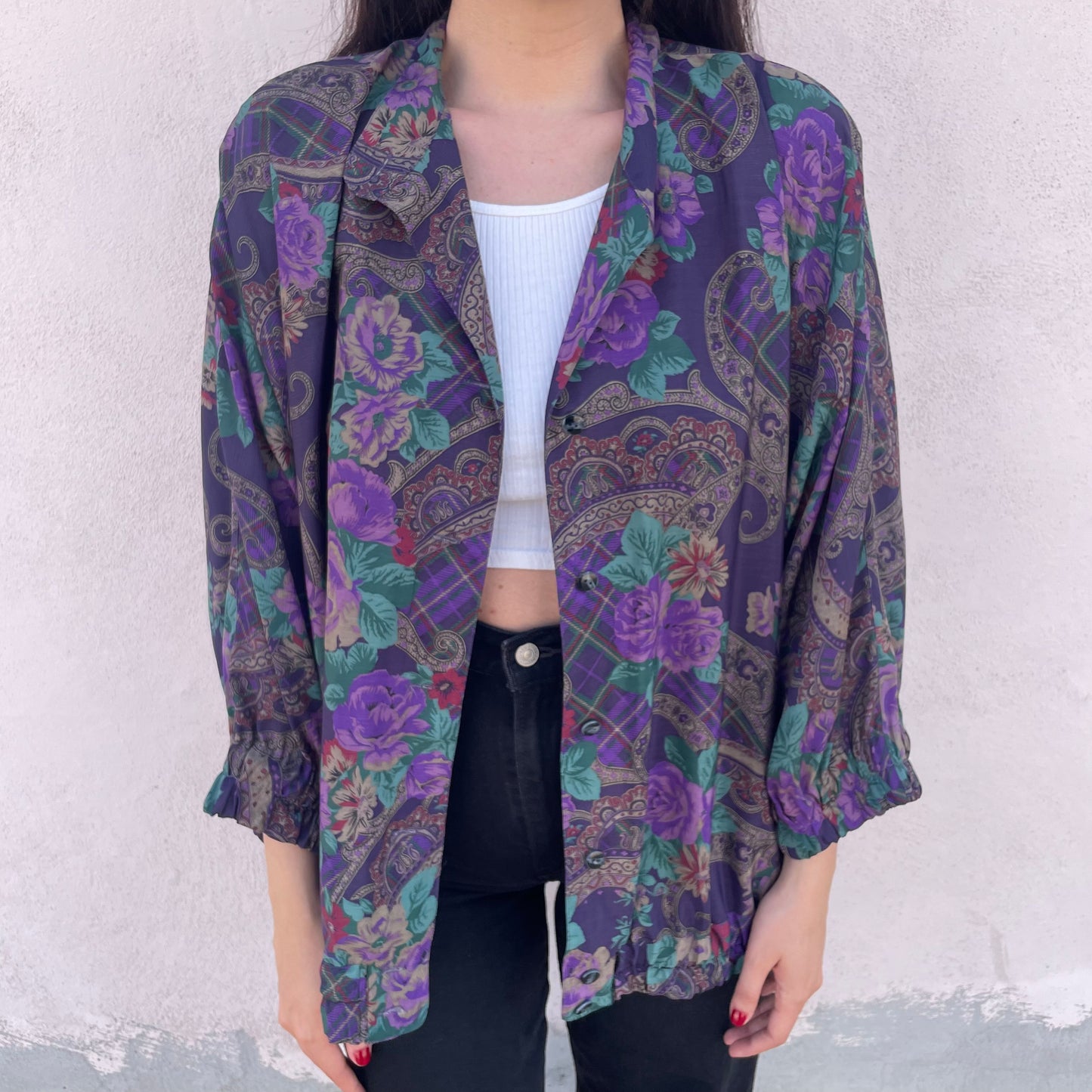 Overshirt fantasia viola