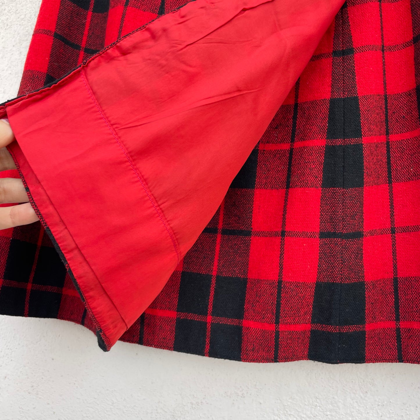 Mini tartan rossa e nera