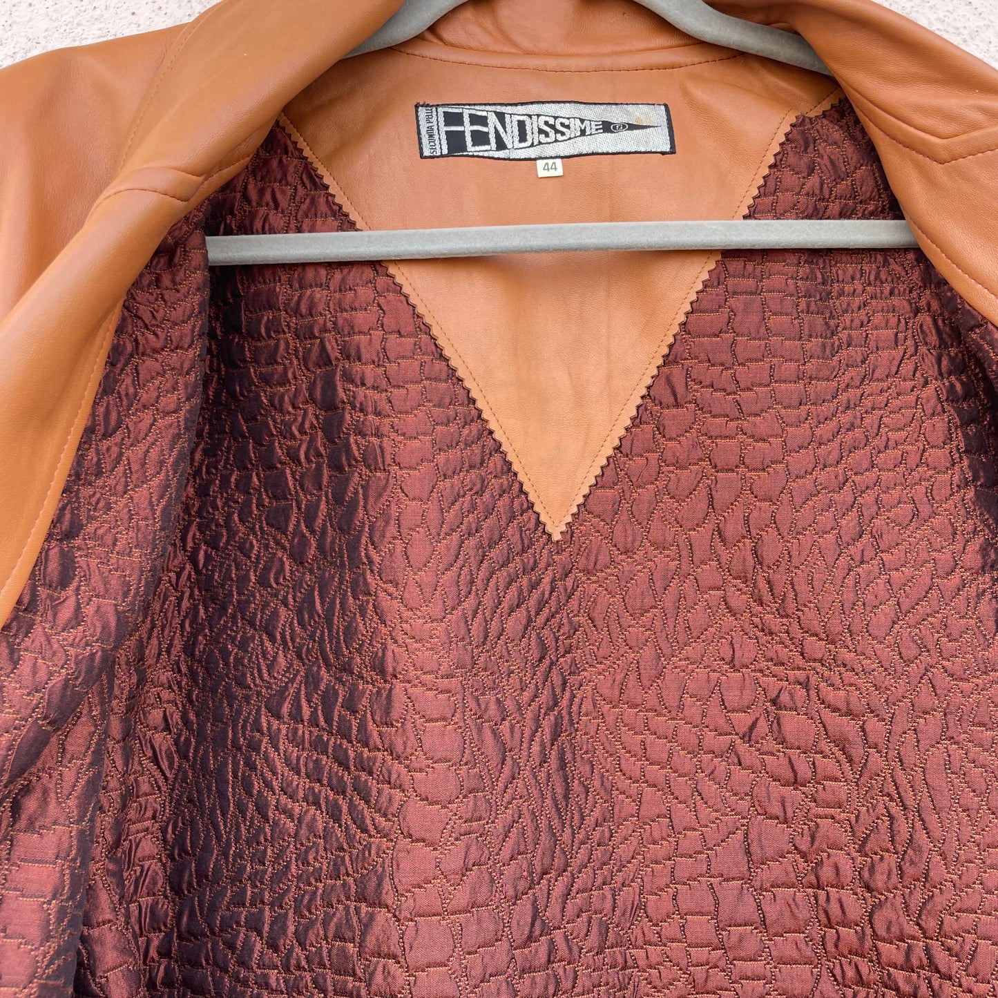 Blazer pelle Fendissime