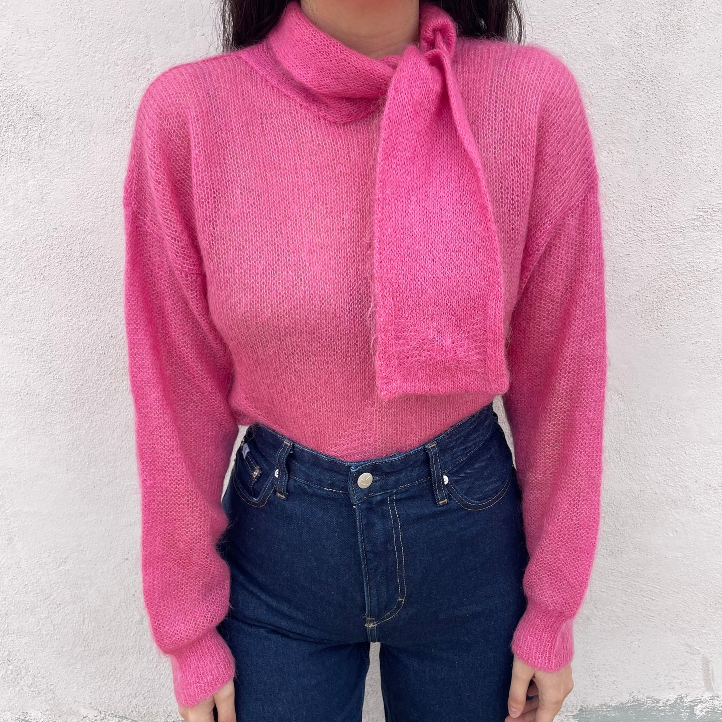 Golf super kid mohair rosa bubble
