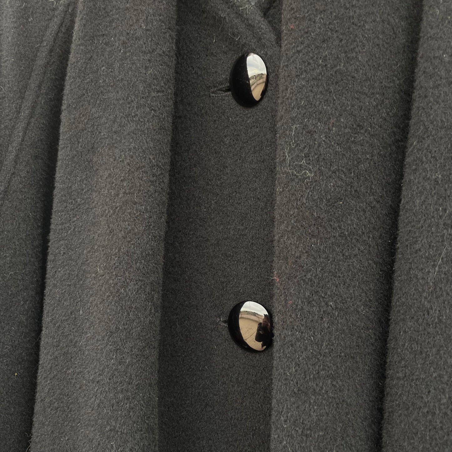 Cappotto nero lana mohair