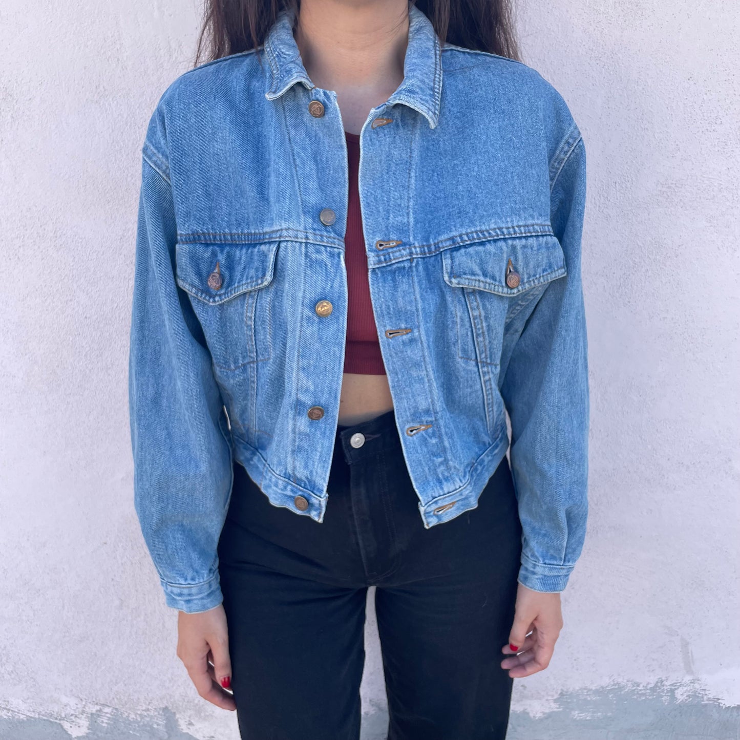 Giacca jeans corta