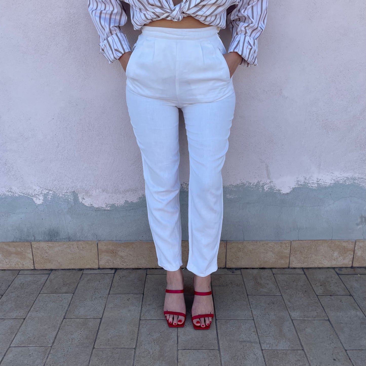 Pantaloni in lino Weekend Max Mara