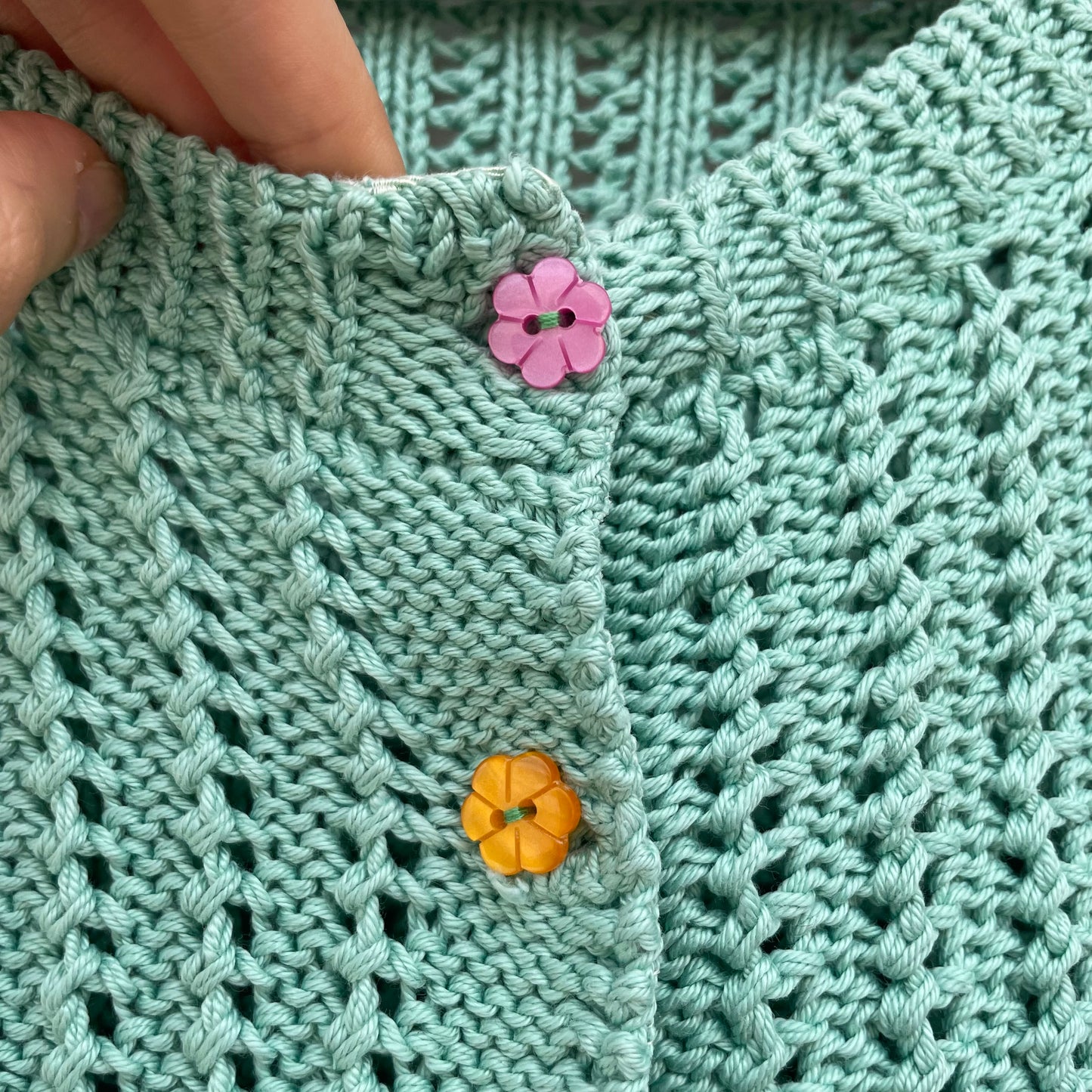 Cardi cotone fiorellini